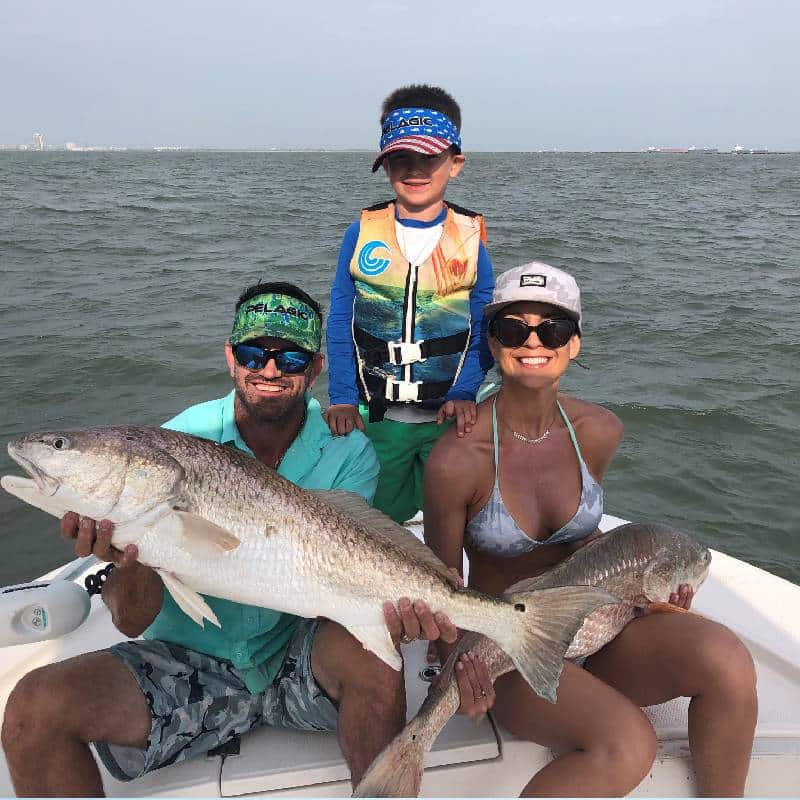 Family fishing charter in Galveston Bay Texas