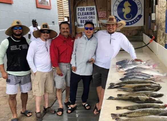 Happy Crew With Trout banner