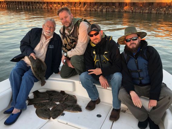 Many Flounder, Galveston Bay Fishing