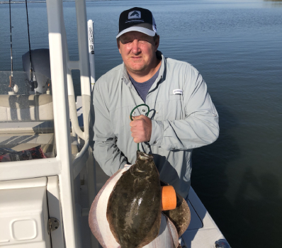 Inshore fishing guide flounder Galveston Texas