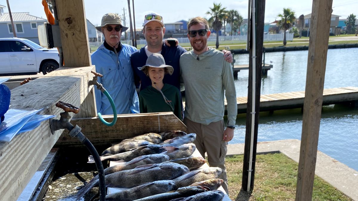 Inshore fishing guide flounder Galveston Texas